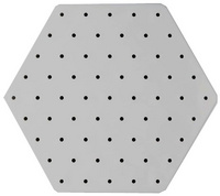 Plaque perforée Maxi Stick "Hexagone"