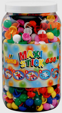 Maxi Stick Perles à piquer, 650 pièces dans un pot