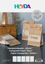 Set de papier transparent "Étoiles"