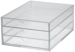 Acryl-Schubladenbox, 3 Schübe
