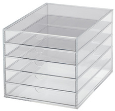 Acryl-Schubladenbox, 5 Schübe