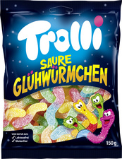 Bonbon gélifié aux fruits VERS LUISANTS, sachet de 150 g