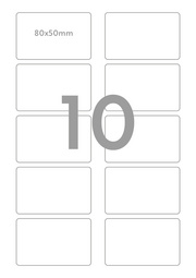 Étiquette porte-nom, A4