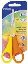 Ciseaux de bricolage, pointu, jaune / orange