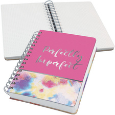 Carnet à spirale Jolie Inspire "Batik Holi", avec texte