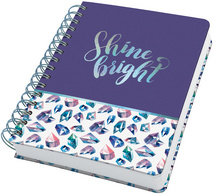 Carnet à spirale Jolie Inspire "Fairy Gems", avec texte