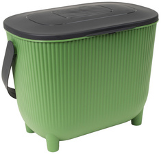 Poubelle à compost, vert cactus/anthracite