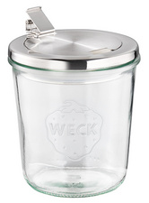 Bocal Weck avec couvercle en inox, 580 ml