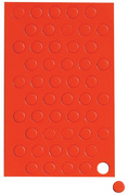 Symbole magnétique cercle, rouge