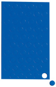 Symbole magnétique cercle, bleu