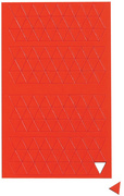 Symbole magnétique triangle, rouge