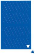 Symbole magnétique triangle, bleu