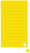 Symbole magnétique carré, jaune
