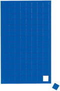 Symbole magnétique carré, bleu