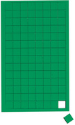 Symbole magnétique carré, vert