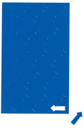 Symbole magnétique flèche, bleu