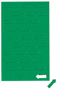 Symbole magnétique flèche, vert