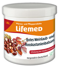 Rotes Weinlaub- und Rosskastanienbalsam, 250 ml Tiegel