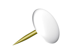 Reißnägel, weiß