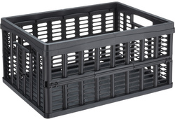 Caisse de rangement pliante, noir