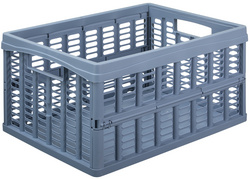 Caisse de rangement pliante, bleu