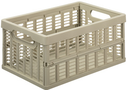 Caisse de rangement pliante, beige