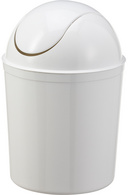 Poubelle à couvercle basculant, blanc