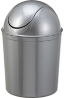 Poubelle à couvercle basculant, argent