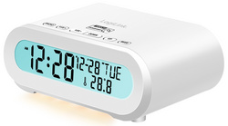Digitaler Radio-Wecker, weiß
