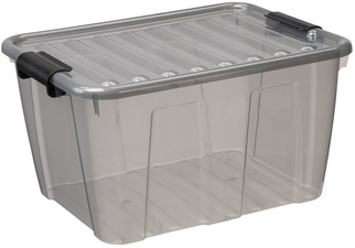 Aufbewahrungsbox HOME BOX, grau-transparent