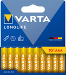 Pile alcaline Longlife, Micro (AAA), pack de 10
