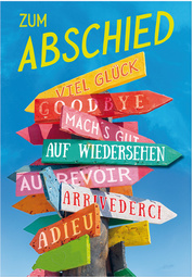 XL-Abschiedskarte "Wegweiser"