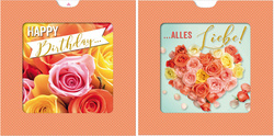 3D-Geburtstagskarte Sliding card "Rosen"