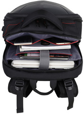 Gaming Sac à dos pour laptop "ASSAILANT", ouvert