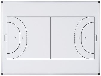 Visuel de référence : tableau blanc mural terrain de handball