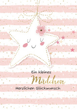 Geburtskarte "Ein kleines Mädchen"