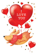 Carte de voeux "I love you"