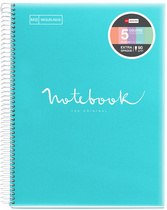 Cahier à spirale "Notebook EMOTIONS", bleu ciel