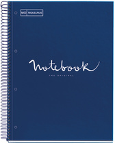 Cahier à spirale "Notebook EMOTIONS", bleu marine