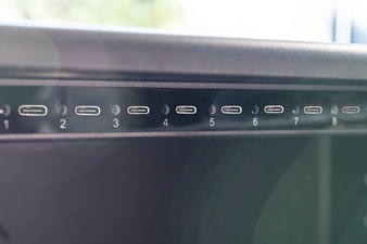 Symbolbild: Detailansicht USB-C Anschlüsse
