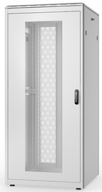 Armoire réseau 19" Unique - porte avant perforée, porte arrière double perforée