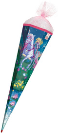  Motiv-Schultüte "Magische Einhornreiterin", eckig (678915)