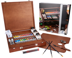 Van Gogh Holzkoffer-Set Ölfarbe Expert