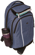  Symbolbild: Notebook-Rucksack Denim, blau