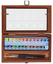 Van Gogh Aquarell-Set im Holzkasten