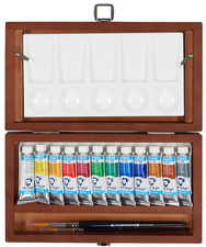 Van Gogh Aquarell-Set im Holzkasten