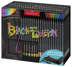 Dreikant-Buntstifte Black Edition, Stifterolle