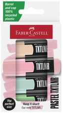 Mini-Textmarker TXTLNR Pastell, 4er Kartonetui