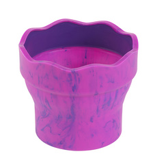 Wasserbecher CLIC & GO, pink marmoriert