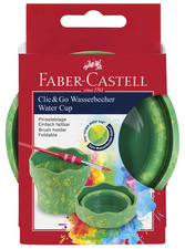 Wasserbecher CLIC & GO, grün marmoriert